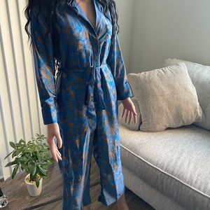 Lucky Brand Silk Jumpsuit  - Kimono Style